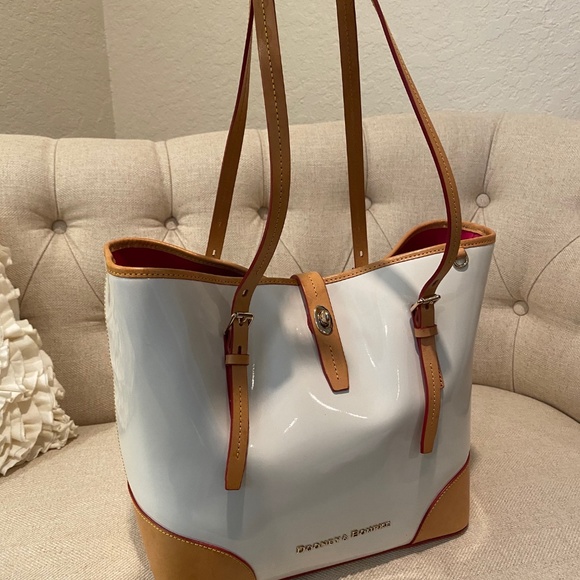 Dooney & Bourke Bags Dooney Bourke White Patent Leather Tote Poshmark